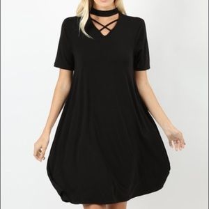 Black Criss Cross Dress